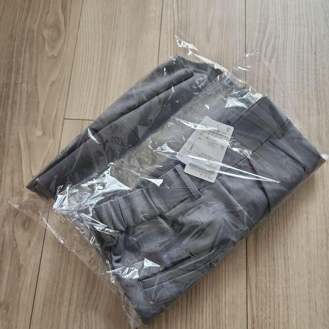 新品未使用　SLOBE IENA　TRワイドトラウザー　38グレー