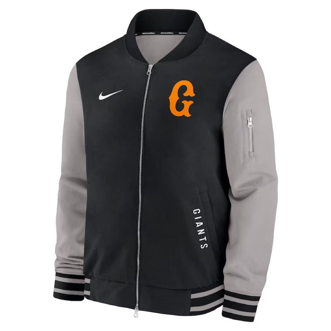 読売ジャイアンツ ナイキ ブラック×グレー グラウンドコート L