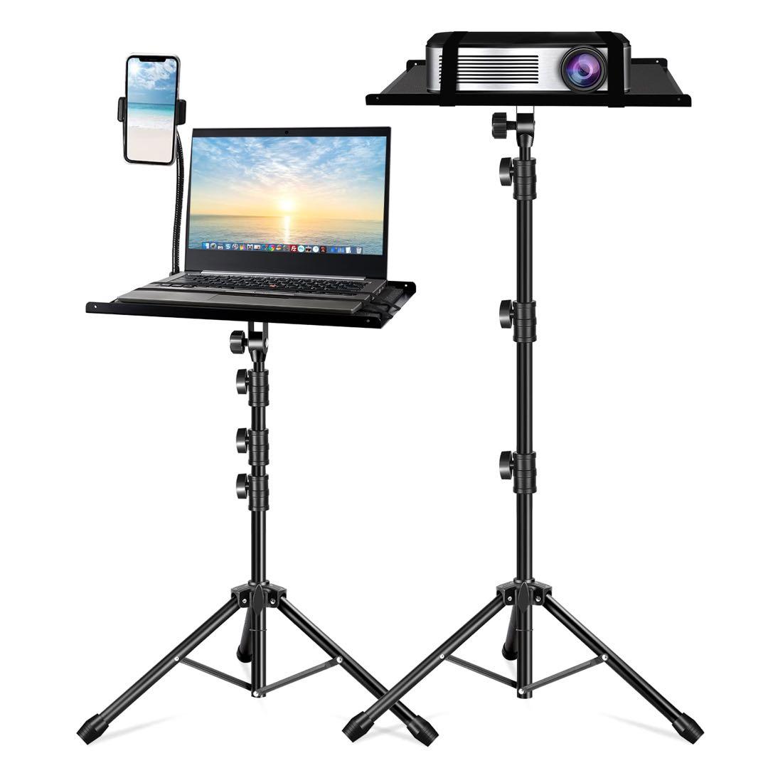 三脚式 プロジェクター台 床置き 約68～168cm無段階調整可　耐荷重15K