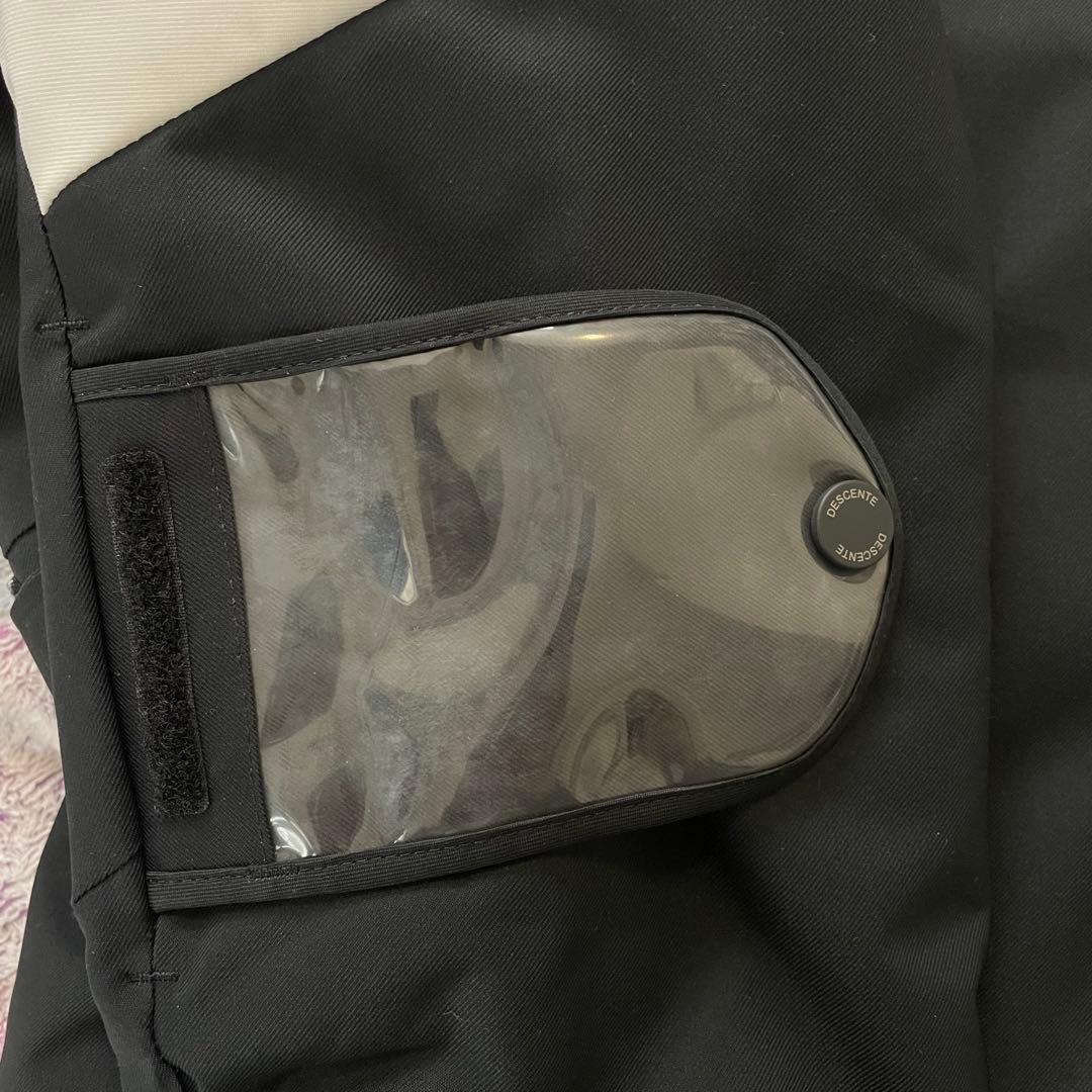 デサント DESCENTE スキーウェア 上下セット 男女 M L白黒