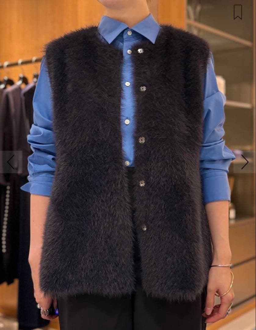 TOMORROWLAND Ballsey フェザーヤーン ペプラムベスト