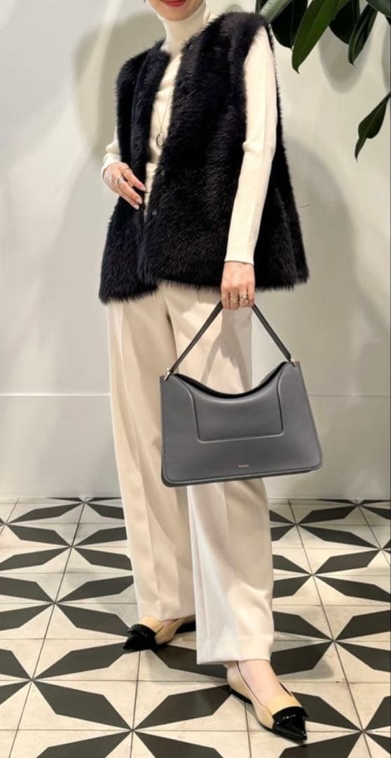 TOMORROWLAND Ballsey フェザーヤーン ペプラムベスト