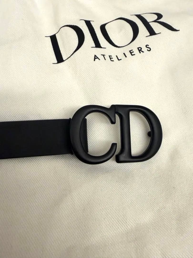 値下げ★Dior ブラックレザー ベルト