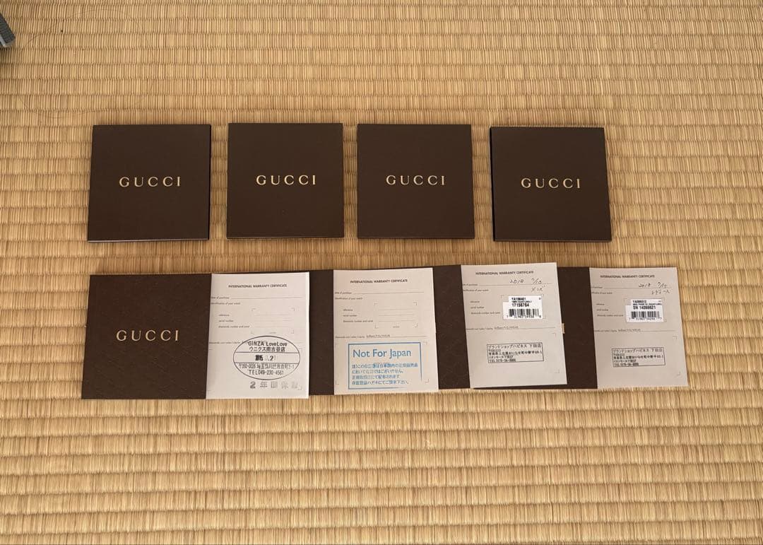GUCCI 時計　説明書　冊子　4冊