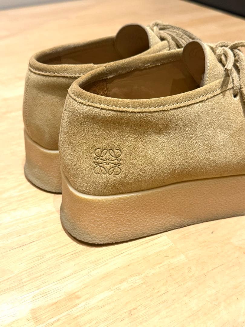 LOEWE プラットフォーム ワラビー 厚底42スエード ロエベ
