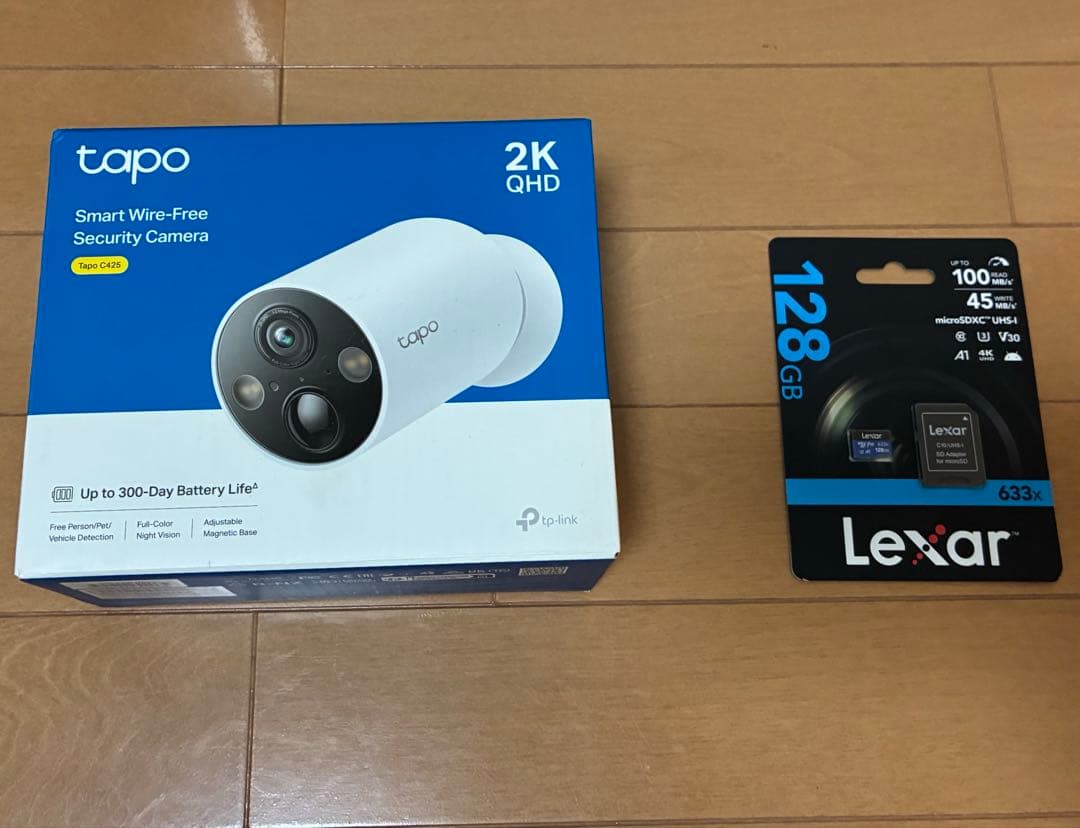 TP-Link Tapo マグネット WiFi 防犯カメラ　【SDカードセット】