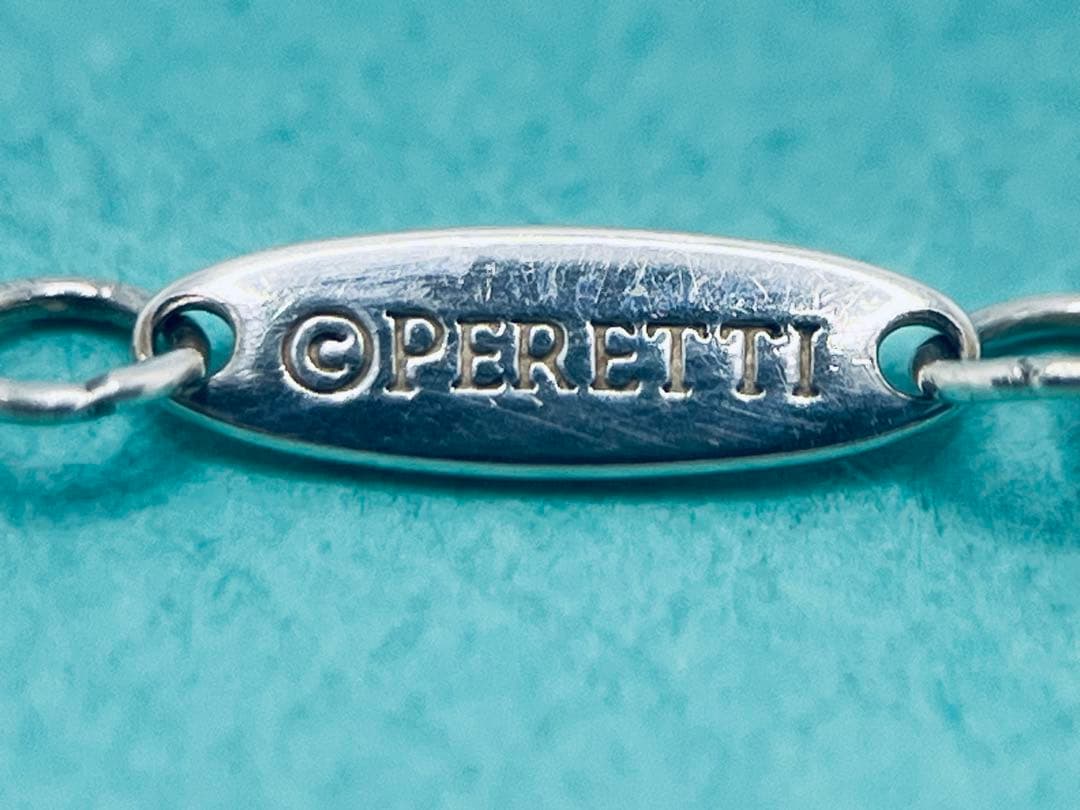 c837 美品　ティファニー　バイザヤード　アクアマリン　ネックレス　925