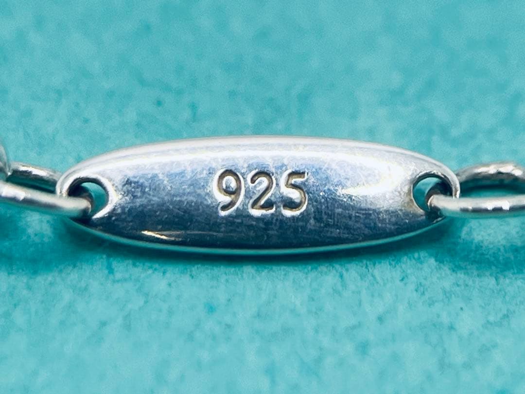 c837 美品　ティファニー　バイザヤード　アクアマリン　ネックレス　925