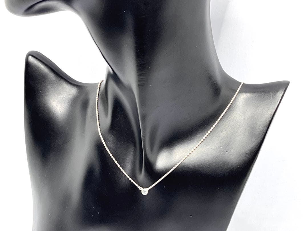 c837 美品　ティファニー　バイザヤード　アクアマリン　ネックレス　925