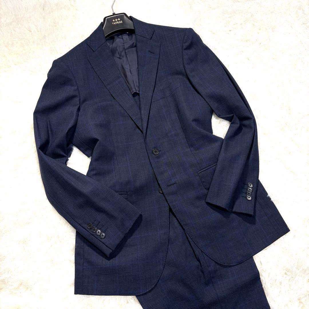 BEAMS HERT セットアップ グレンチェック ペンチェック ネイビー 44