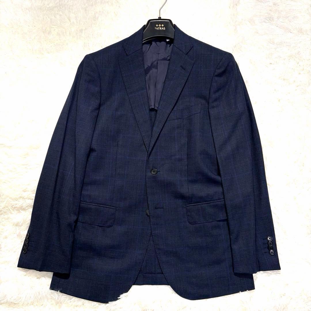 BEAMS HERT セットアップ グレンチェック ペンチェック ネイビー 44