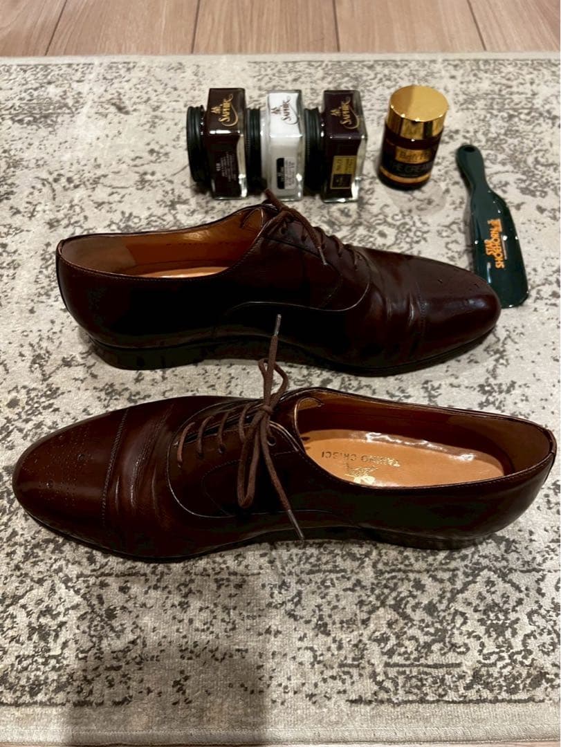 ビンテージ‼️タニノクリスチ セミブローグ オックスフォード 7.5