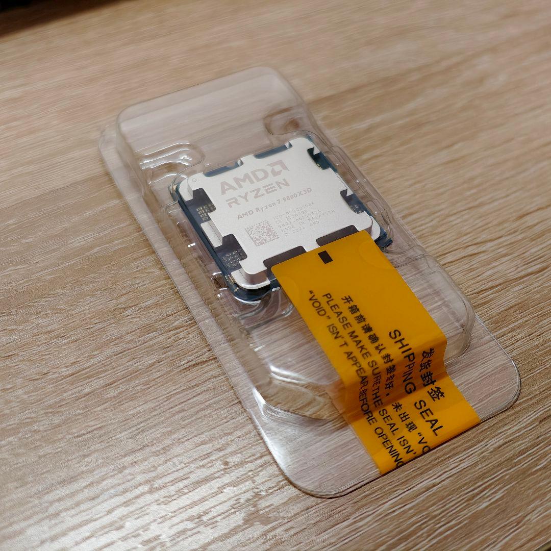 【新品未使用】AMD Ryzen 7 9800X3D バルク品