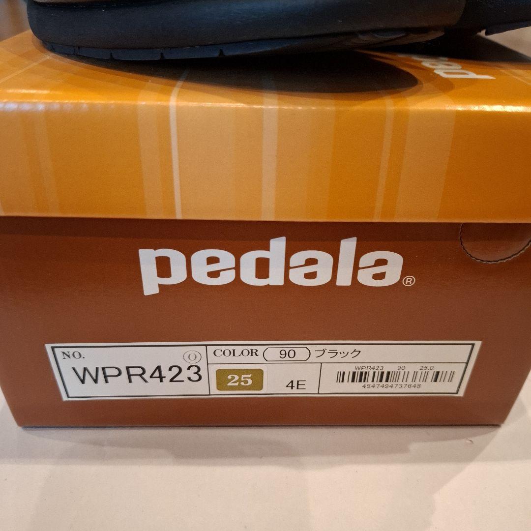 【タグ付】 アシックス Pedala レザースニーカー ブラック 25.0 4E