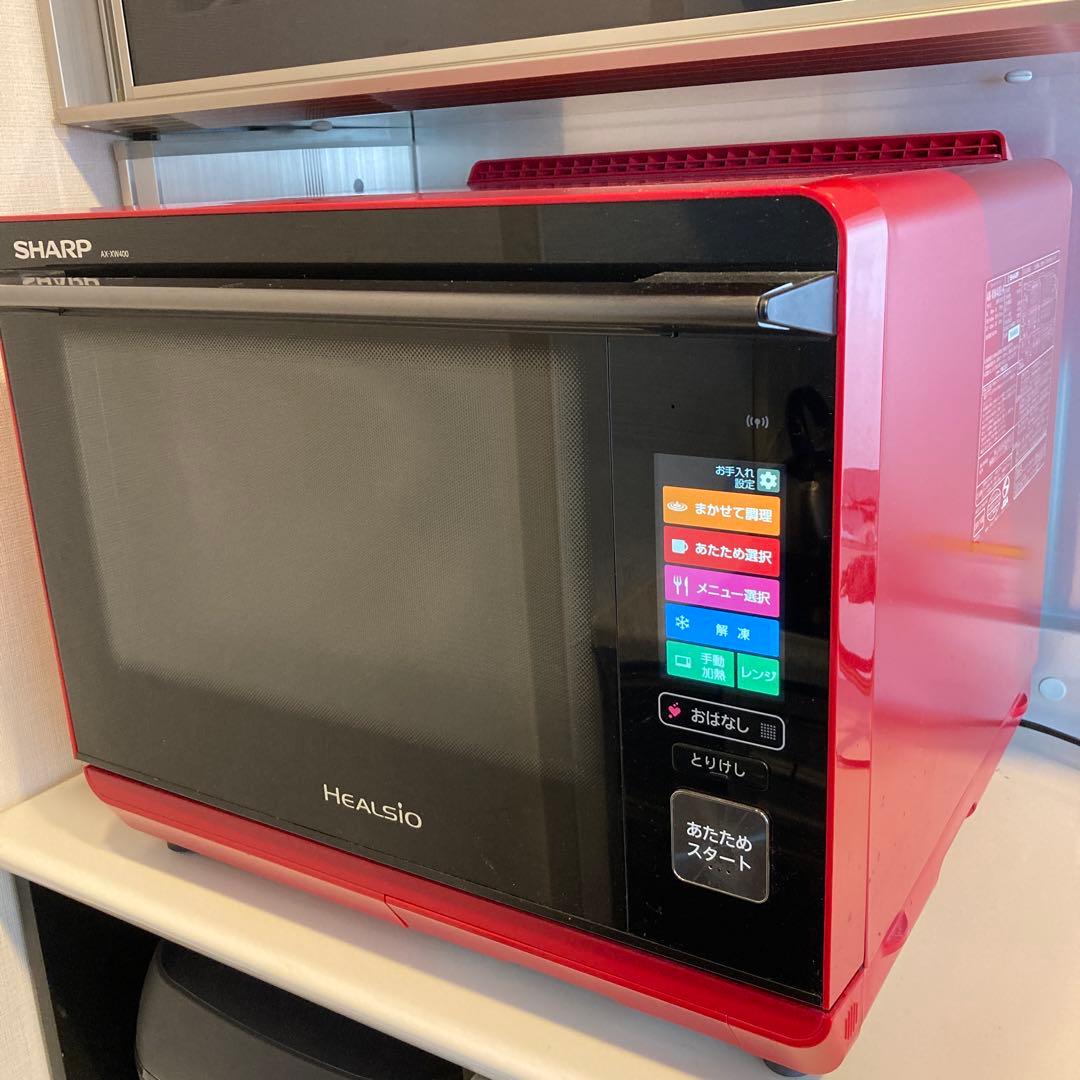 【極美品】最上位モデルSHARP ヘルシオ AX-XW400(2段) ミトン付き