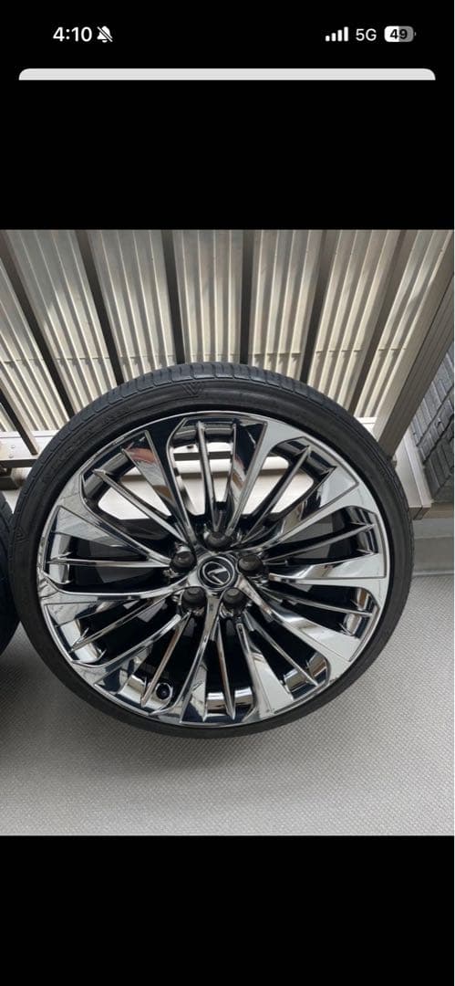 引き取り限定 LS500純正OPホイール 4本 スパッタリング 20インチ