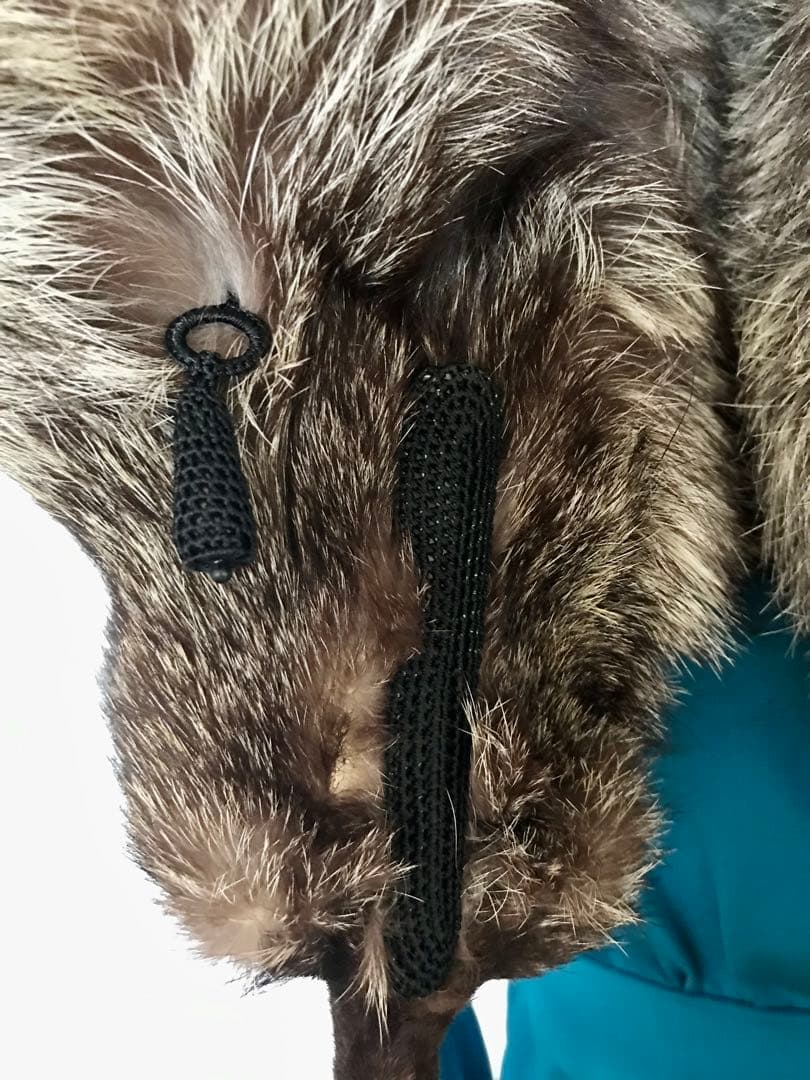 EMBA特注　最上級品　FOX FUR 銀ギツネ　本毛皮　ショール　ストール