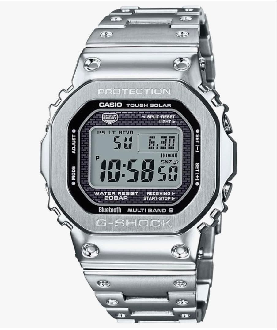 カシオ ジーショック フルメタル 電波ソーラー GMW-B5000D-1JF