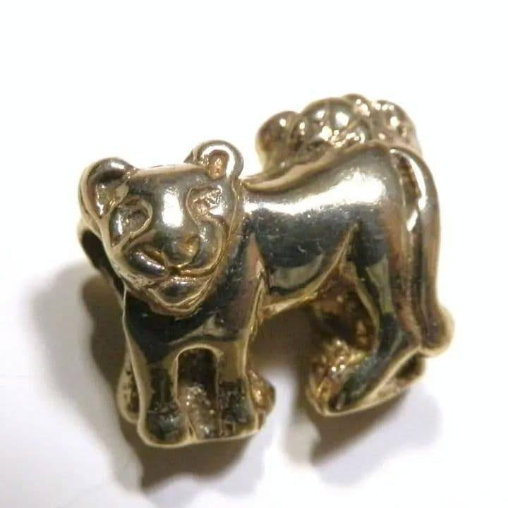 ブ*族様 トロールビーズ　TROLLBEADS ライオンゴールド　18K　5グラ