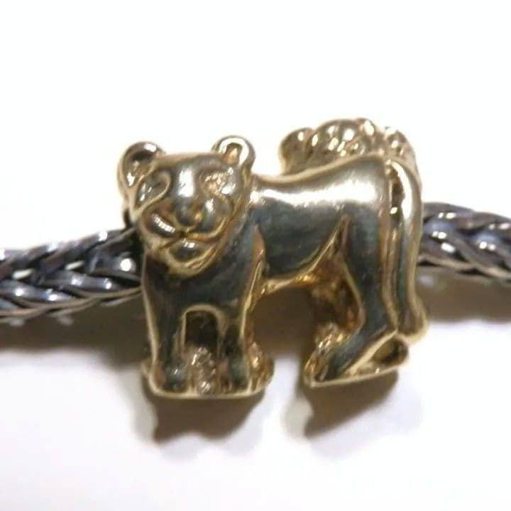 ブ*族様 トロールビーズ　TROLLBEADS ライオンゴールド　18K　5グラ
