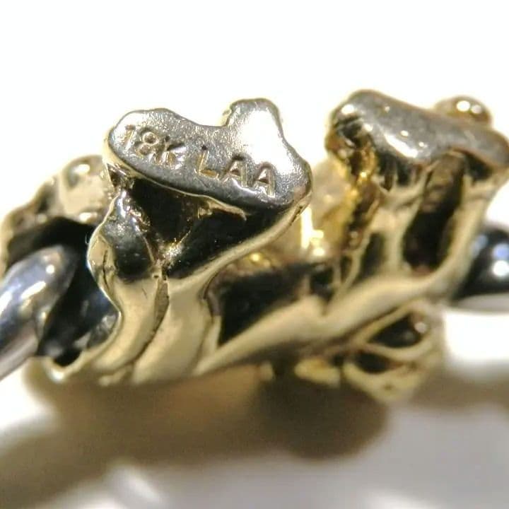 ブ*族様 トロールビーズ　TROLLBEADS ライオンゴールド　18K　5グラ