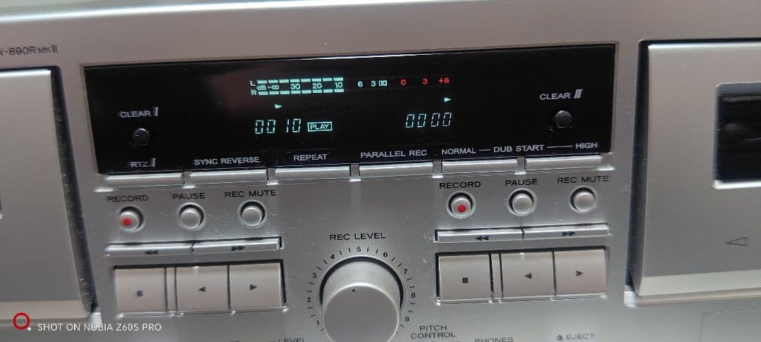 TEAC ダブルオートリバースカセットデッキ シルバー W-890RMKll-s