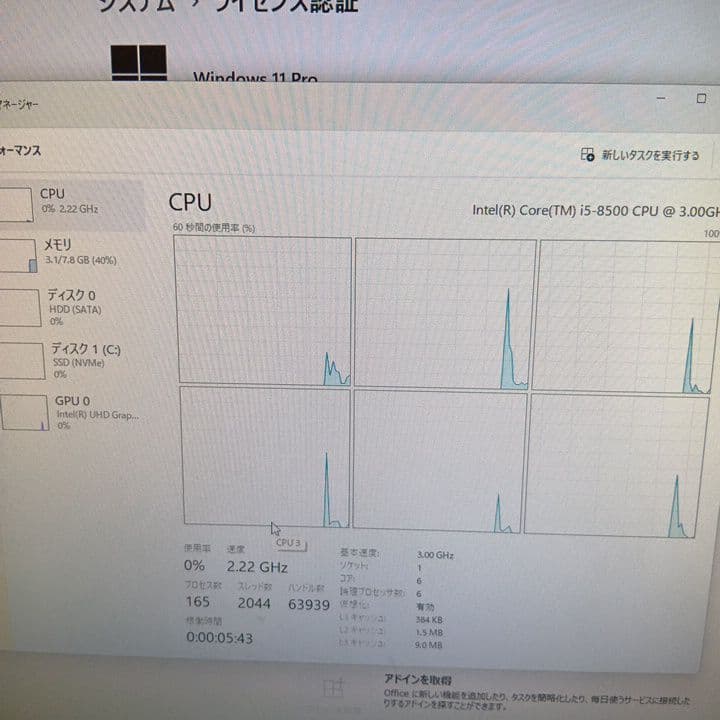 HP デスクトップパソコン　ProDesk 600 G4 SFF 第8世代