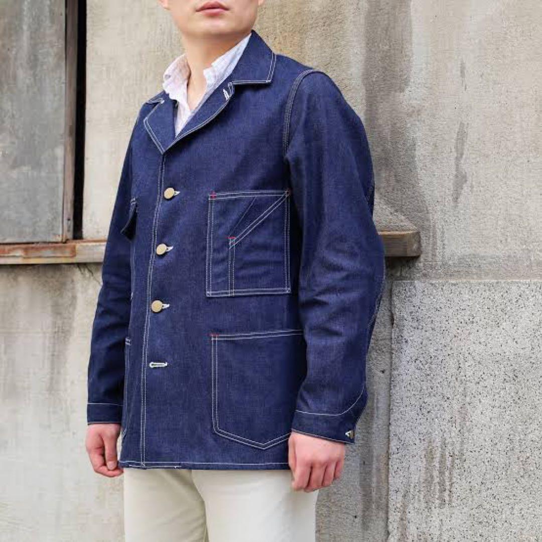 ジャケット・アウター ANATOMICA COVERALL DUNGAREE DENIM JACKET