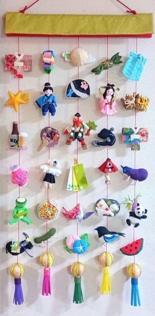 ミーコ　2025’つるし飾り「七夕」tanabata