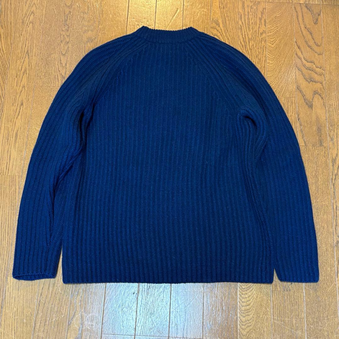 H BEAUTY&YOUTH カシミヤ100% 厚手 クルーネック ニット