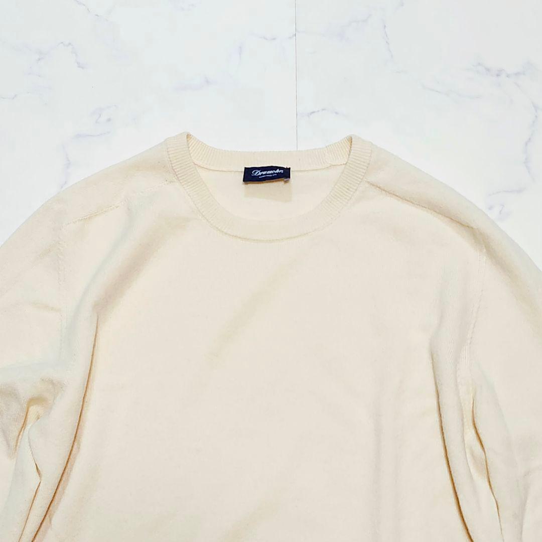 カシミヤ混☆ドルモア　長袖ニット　セーター　リブ　イタリア製　48