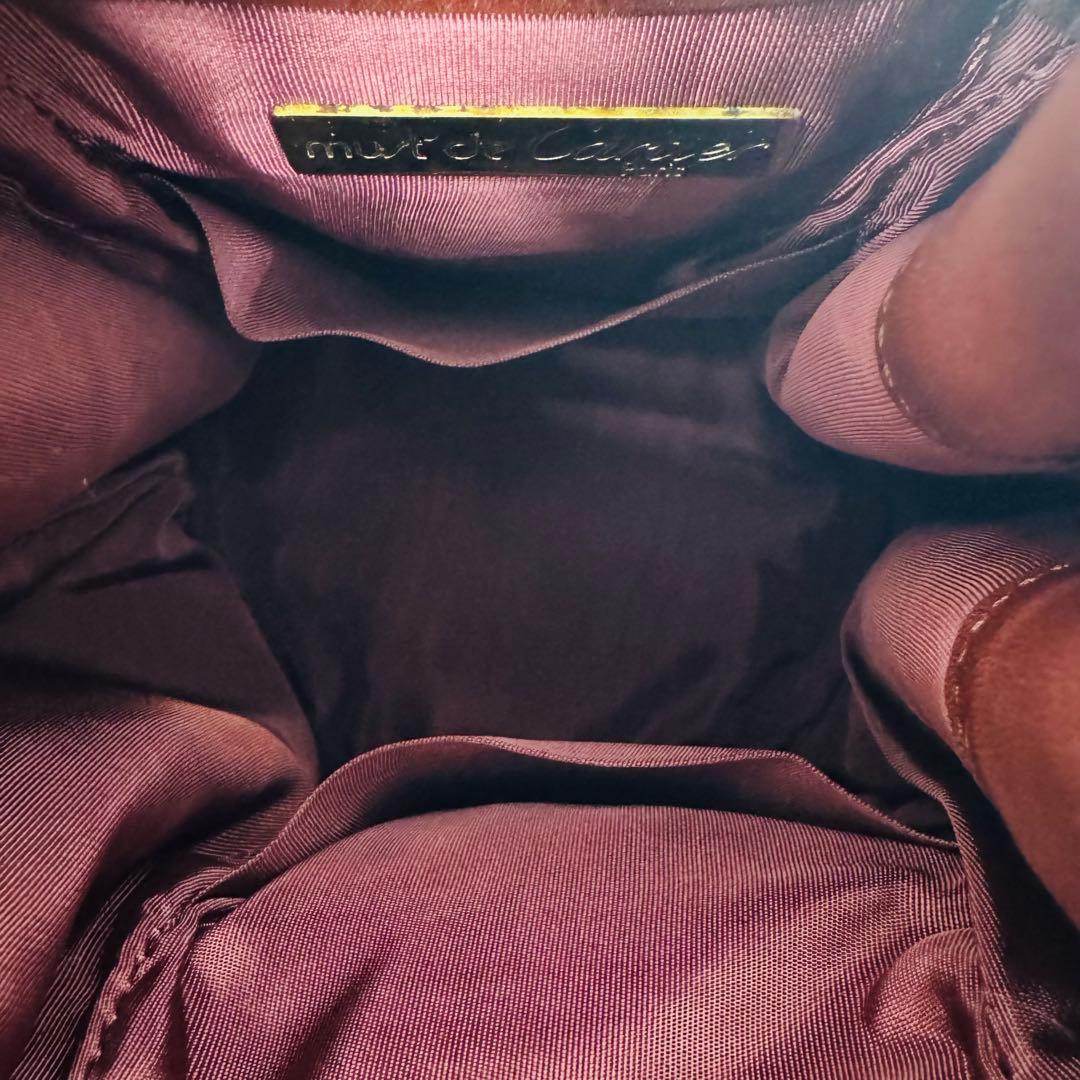 ✨Cartier✨カルティエ✨ボルドー✨レザー✨マストライン✨ヴィンテージ✨