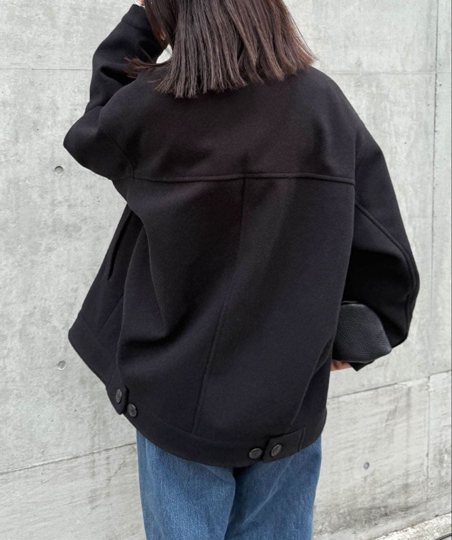 select MOCA by son ビッグシルエットミドルコート　ブラック