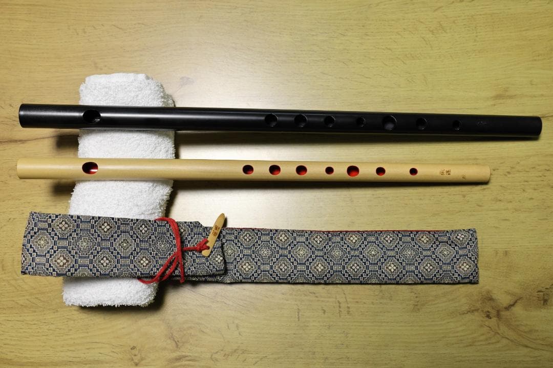 篠笛　ドレミ調　楽遂8本調子、立平　環6本調子セット