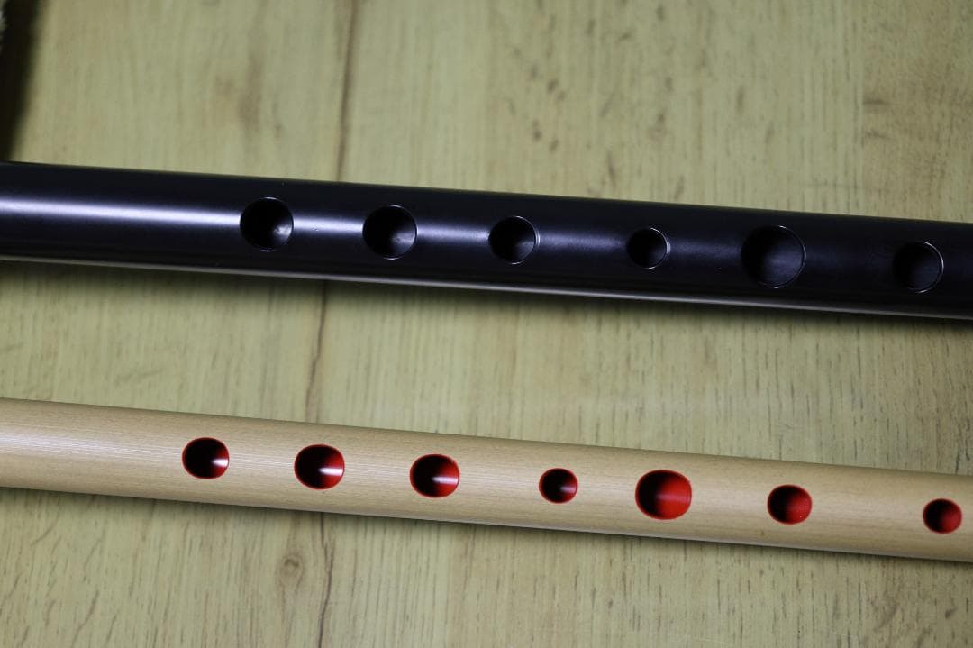 篠笛　ドレミ調　楽遂8本調子、立平　環6本調子セット