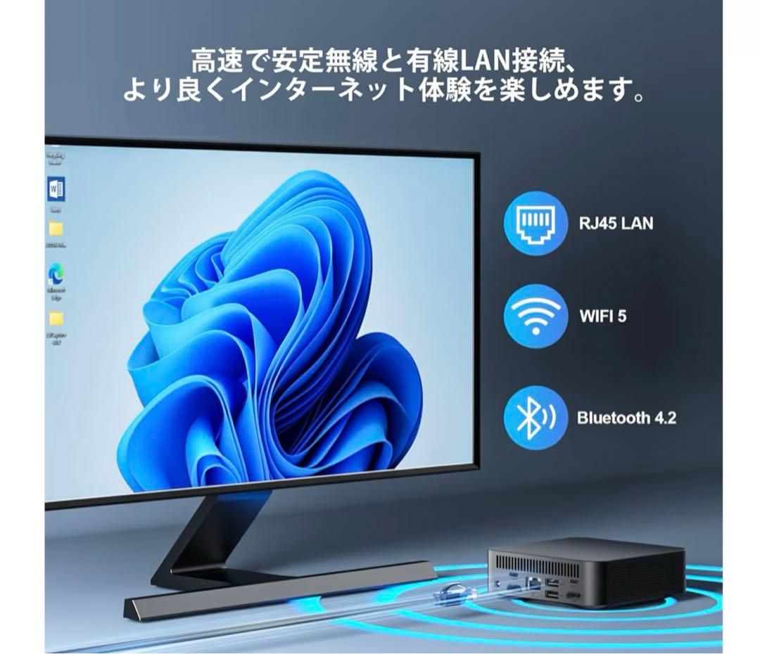 【新品】ミニPC 第12世代インテル intel DDR4 16GB+512GB