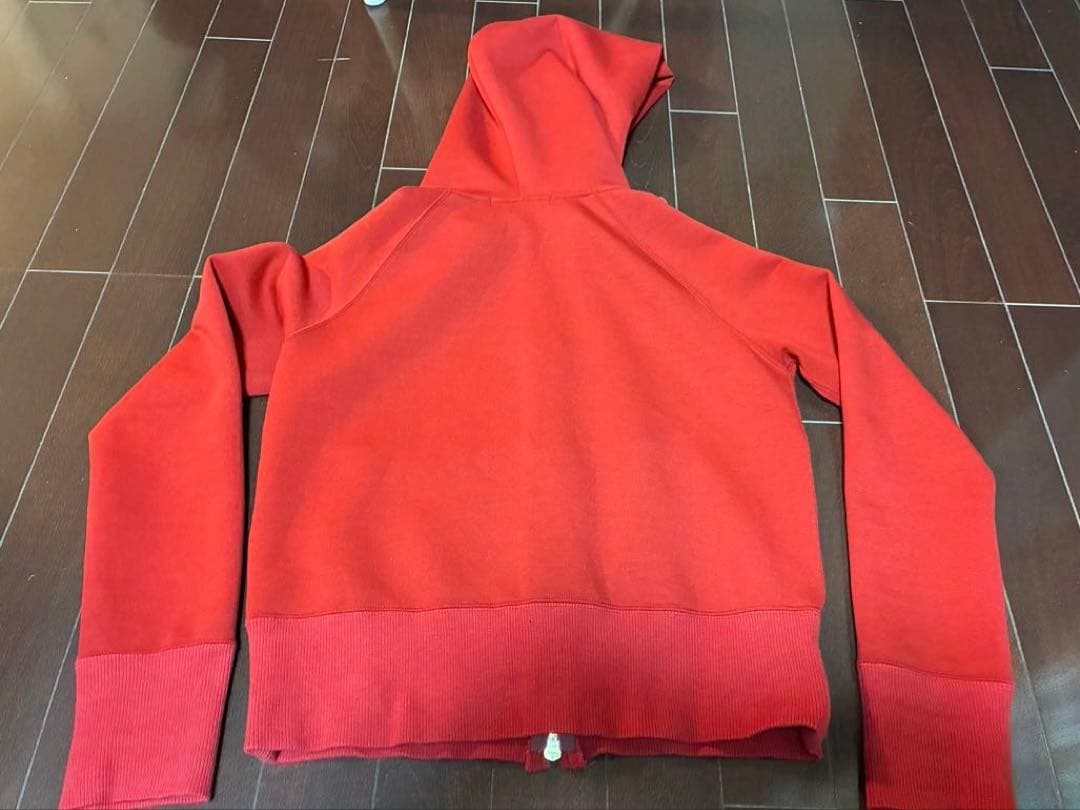 JENNE 日本製美ラインパーカー　レッド　S