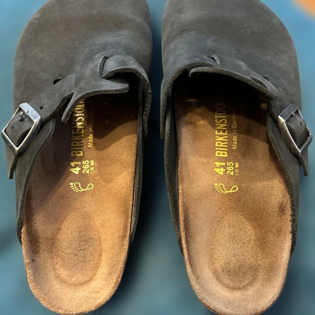 BIRKENSTOCK ダークグレー ボストン サンダル 41