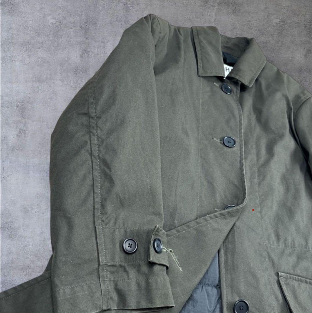 MHL. 近年 マーガレットハウエル ロングステンカラーコート ダウンライナー付