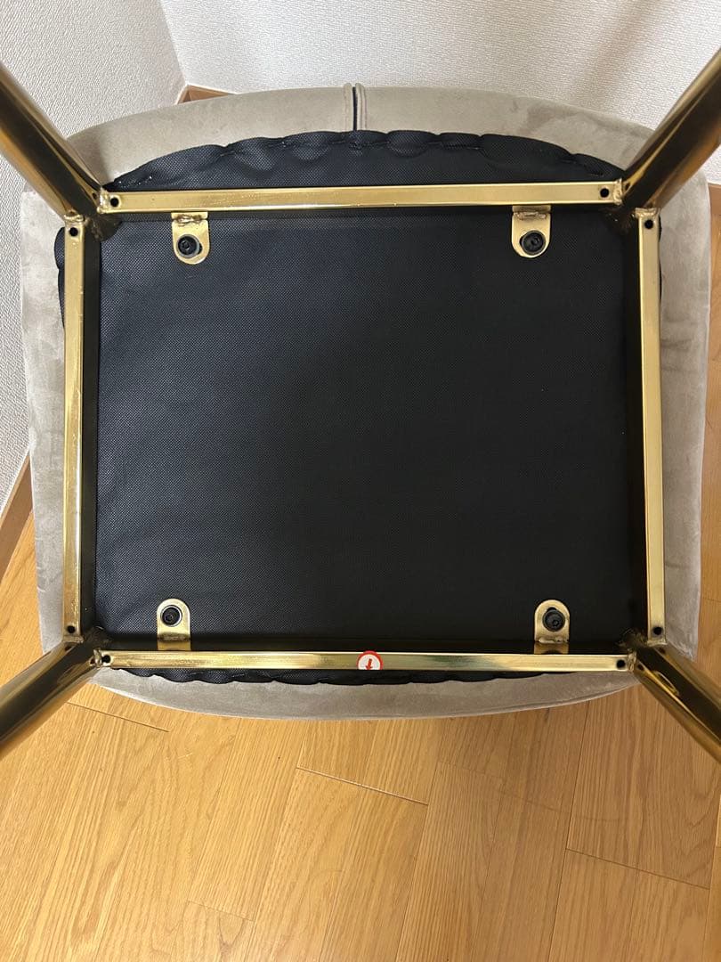 一人がけソファ　グレー ベルベット アームチェア