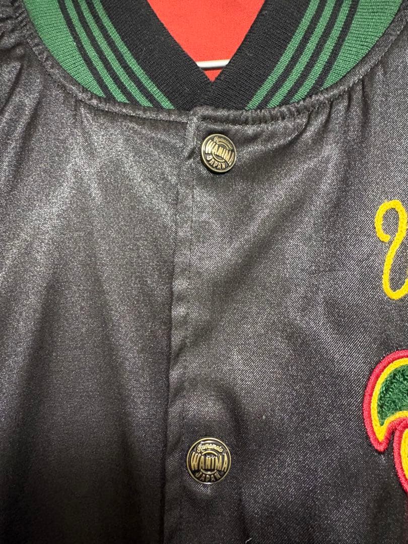 WANIMAベアブック10周年記念会員限定ナイロンジャケット 黒 刺繍ロゴ付き