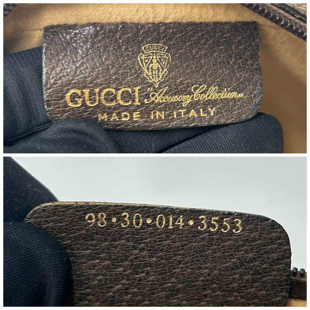 GUCCI グッチ　GG柄　セカンドバッグ　シェリーライン　PVCレザー