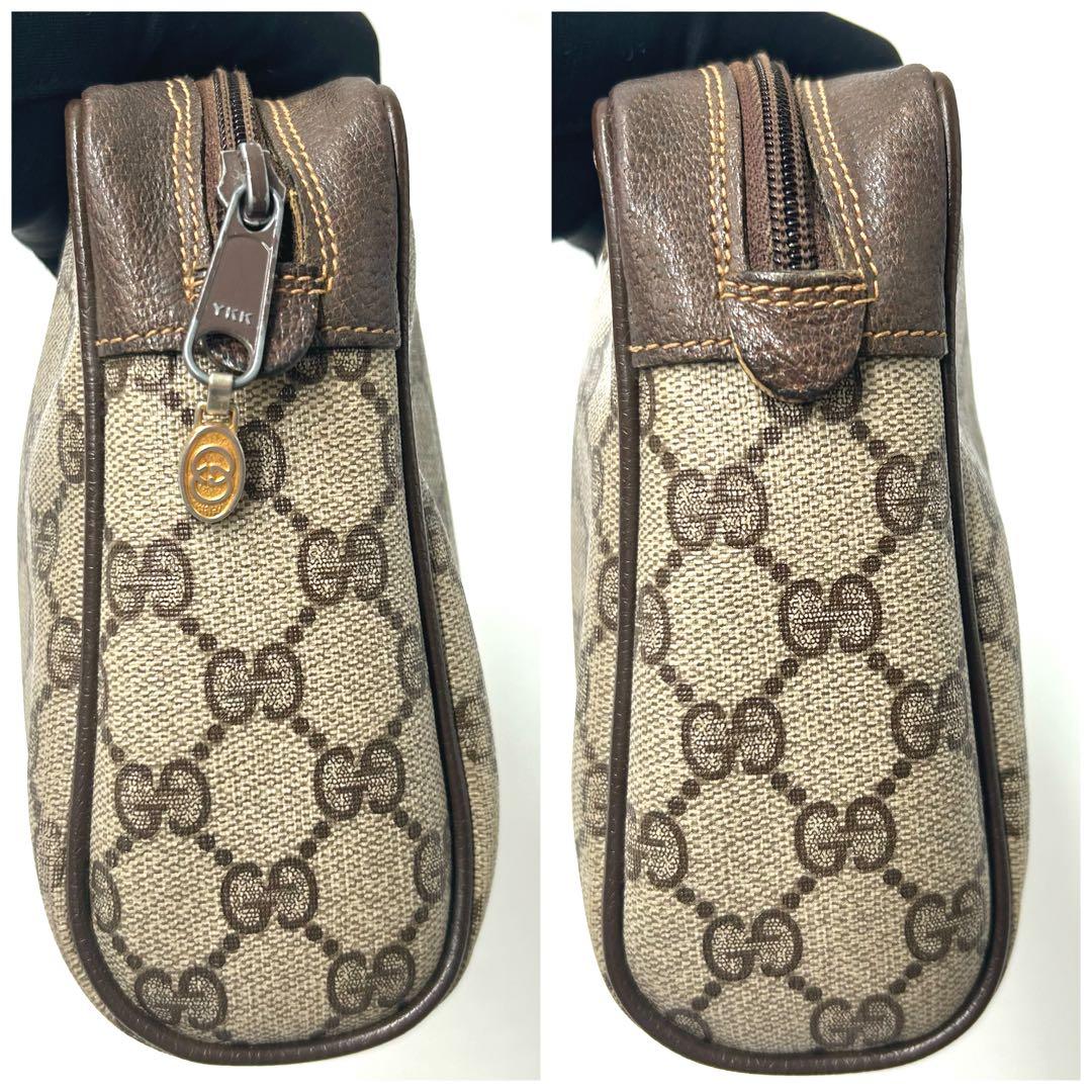 GUCCI グッチ　GG柄　セカンドバッグ　シェリーライン　PVCレザー