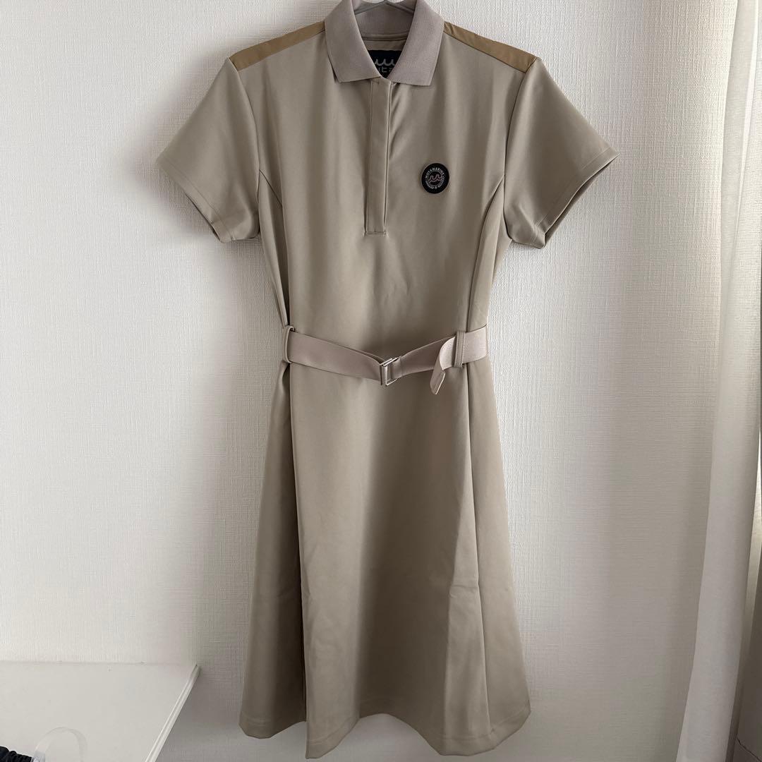MUTA MARINE ベージュ ポロワンピース