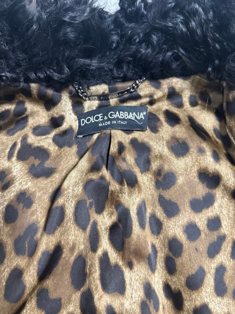 DOLCE & GABBANA 黒ファーコート/ショート