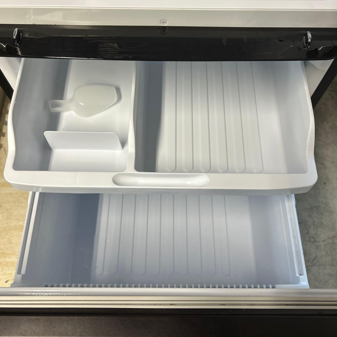 SHARP 2021年製 3ドア冷蔵庫 ワインレッド