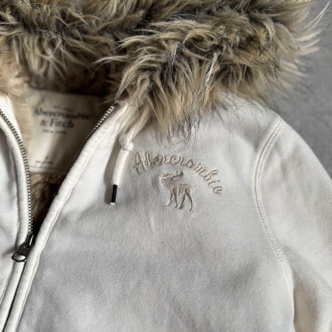 00s〜10s Abercrombie&Fitch fur zip hoodie
