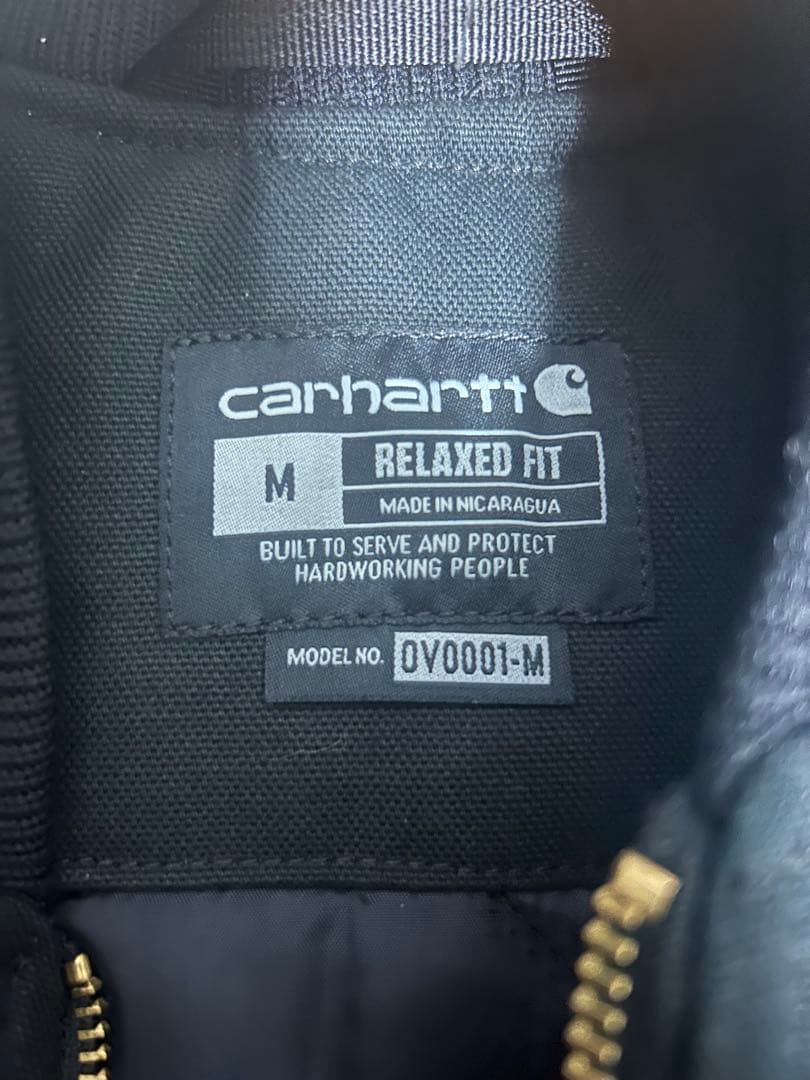 Carhartt カーハート　ダックベスト　黒 M dead stock タグ付