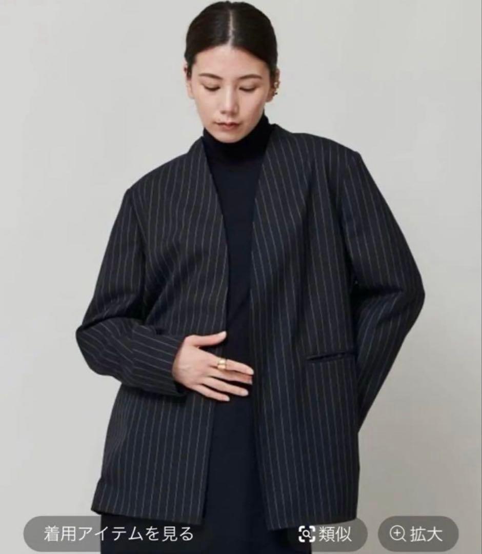 カレンソロジー　ウールピンストライプジャケット