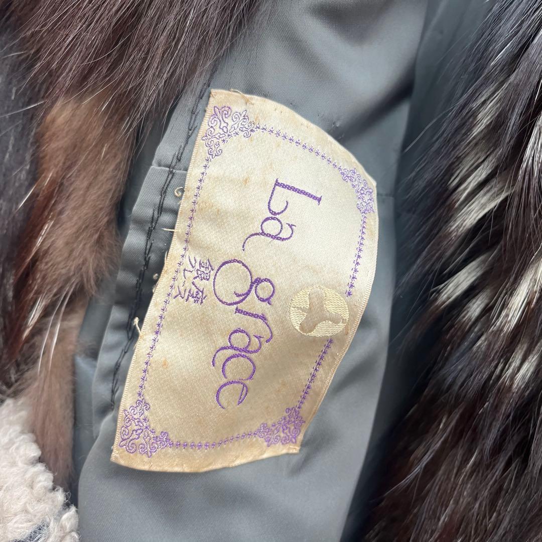 GRACE グレース ファーコート ロングコート 毛皮 ブラウン系 高級感